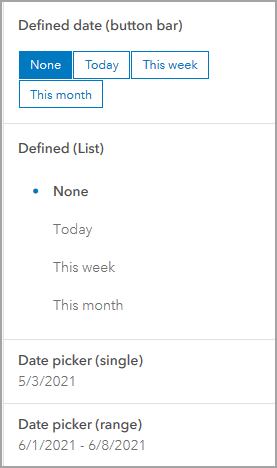 Date selector